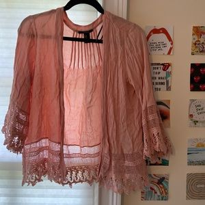 Forever 21 Lace Detail Duster